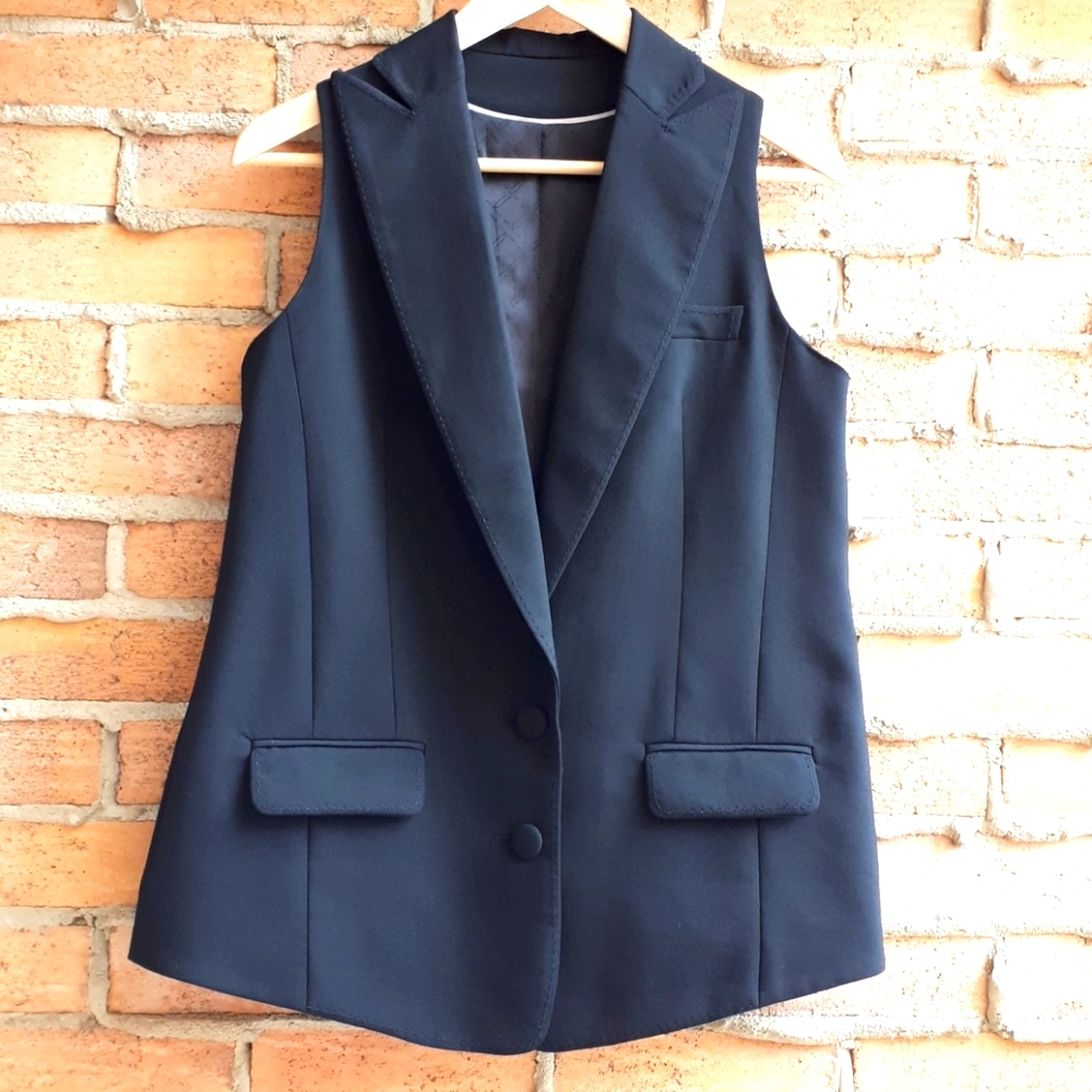 Tristan Stretch Wool Vest